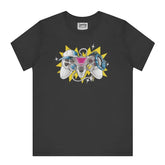 Futuristic Gaming Consoles Graphic Black T-shirt product type